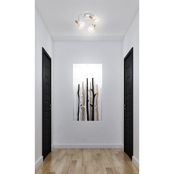 Lampa sufitowa Puerto biała 3x40w - Candellux
