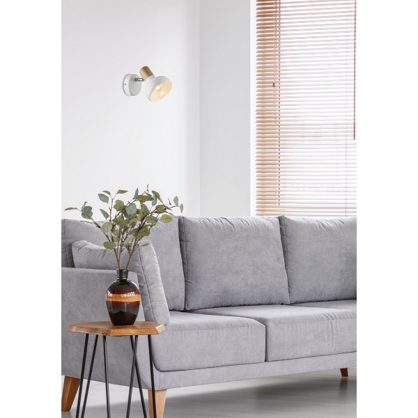 Puerto Lampa Kinkiet 1X40W E14 Biały Candellux