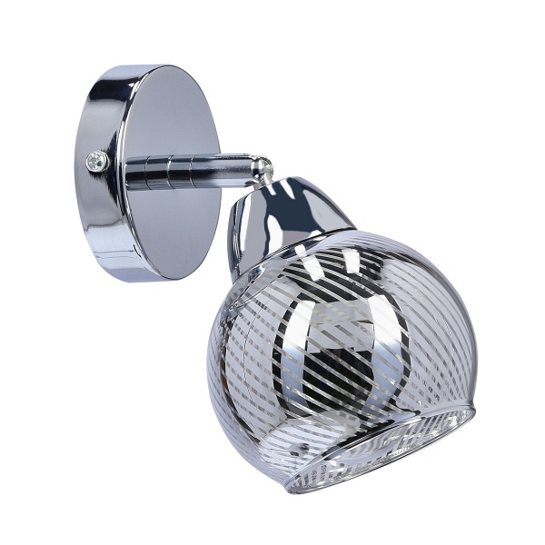 Fort Lampa Kinkiet 1X10W E14 Led Chrom Candellux