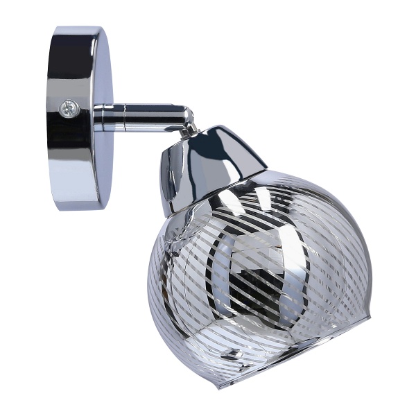 Fort Lampa Kinkiet 1X10W E14 Led Chrom Candellux