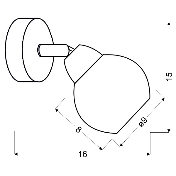 Fort Lampa Kinkiet 1X10W E14 Led Chrom Candellux