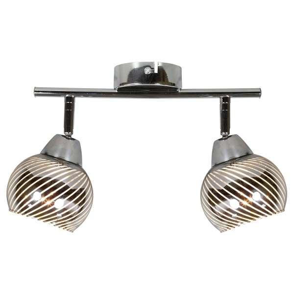 Fort Lampa Sufitowa Listwa 2X10W E14 Led Chrom Candellux