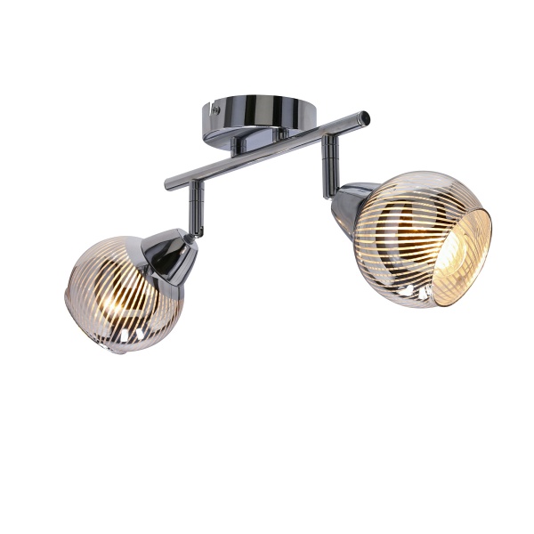Fort Lampa Sufitowa Listwa 2X10W E14 Led Chrom Candellux