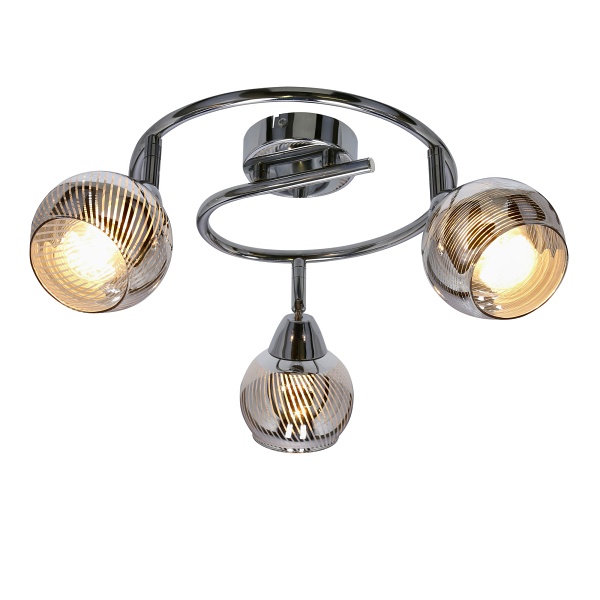 Fort Lampa Sufitowa Spirala 3X10W E14 Led Chrom Candellux