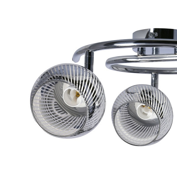 Fort Lampa Sufitowa Spirala 3X10W E14 Led Chrom Candellux