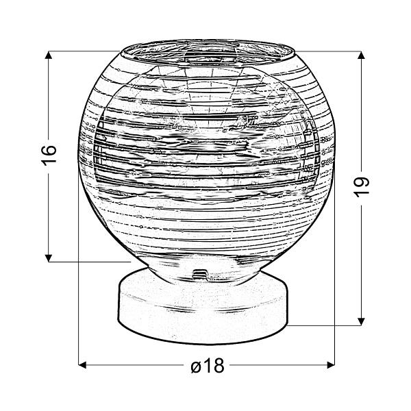 Trio 1 Lampa Gabinetowa 1X60W E27 Chrom Candellux