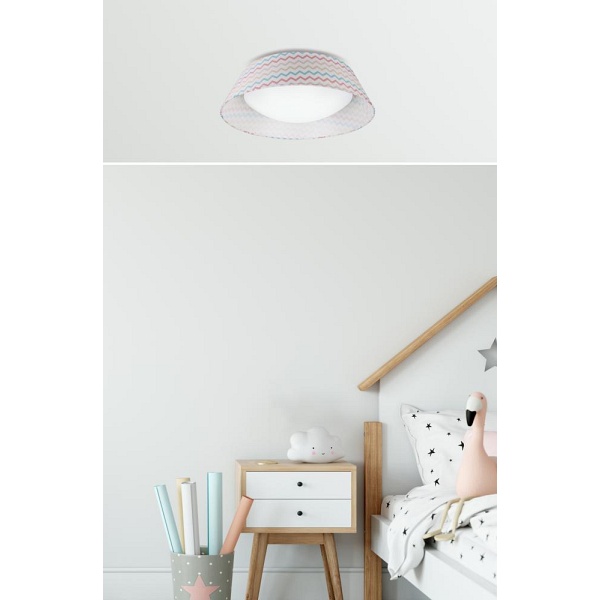 River Lampa Sufitowa Plafon 45 16W Led 6500 K Z Abażurem Candellux