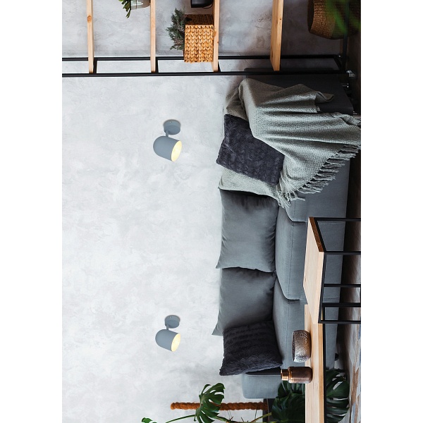 Azuro Lampa Kinkiet 1X40W E27 Szary Mat Candellux