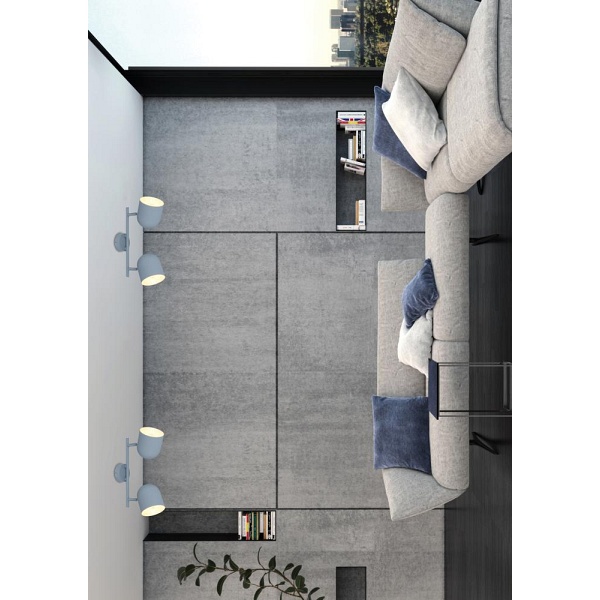 Azuro Lampa Sufitowa Listwa 2X40W E27 Szary Mat Candellux