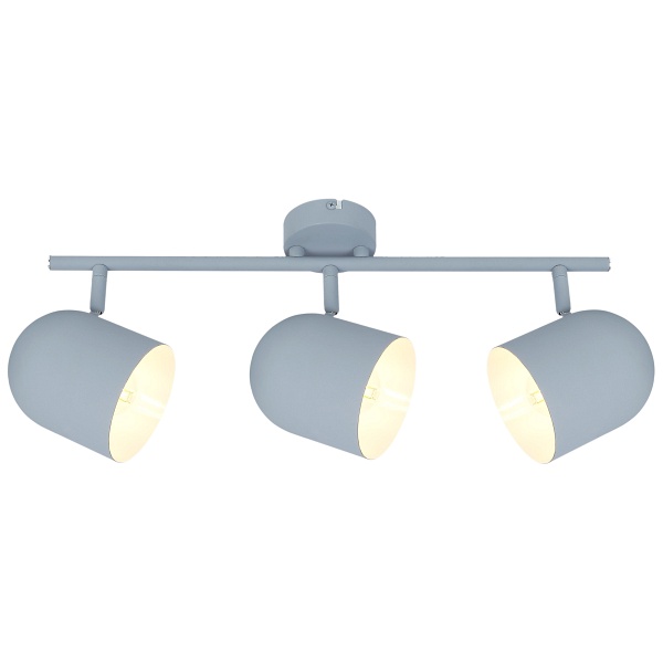 Azuro Lampa Sufitowa Listwa 3X40W E27 Szary Mat Candellux
