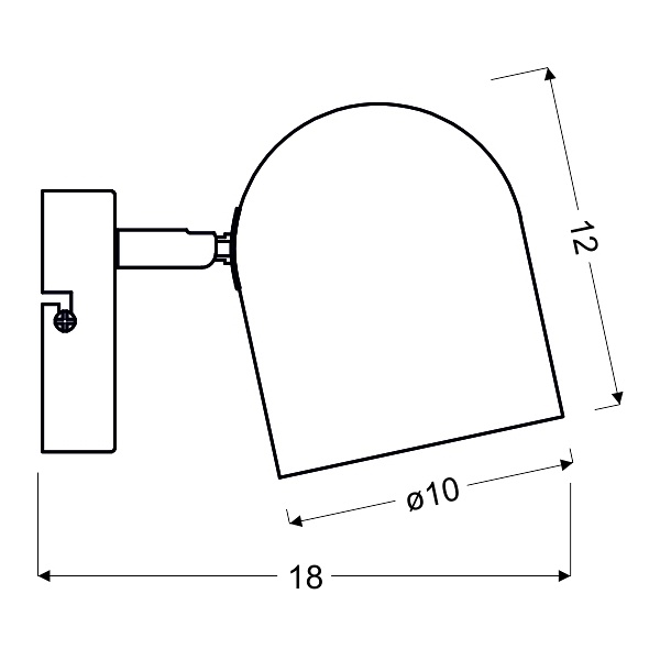 Azuro Lampa Kinkiet 1X40W E27 Biały Candellux