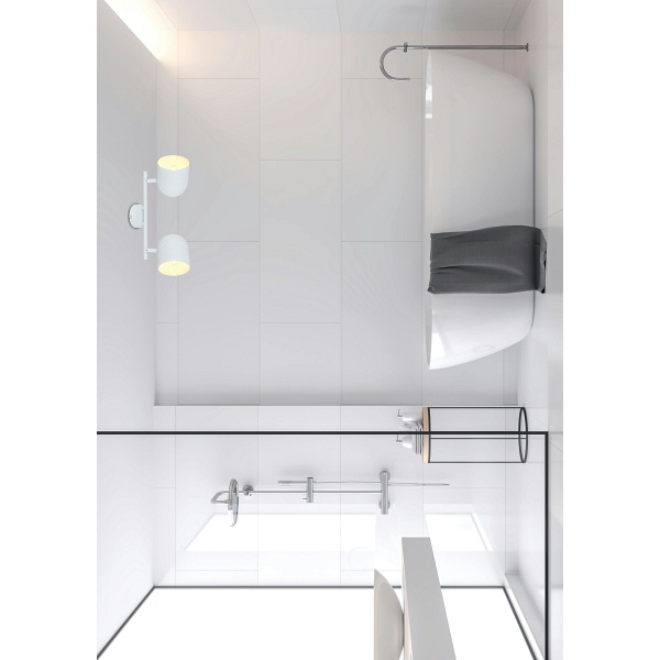 Azuro Lampa Sufitowa Listwa 2X40W E27 Biały Candellux