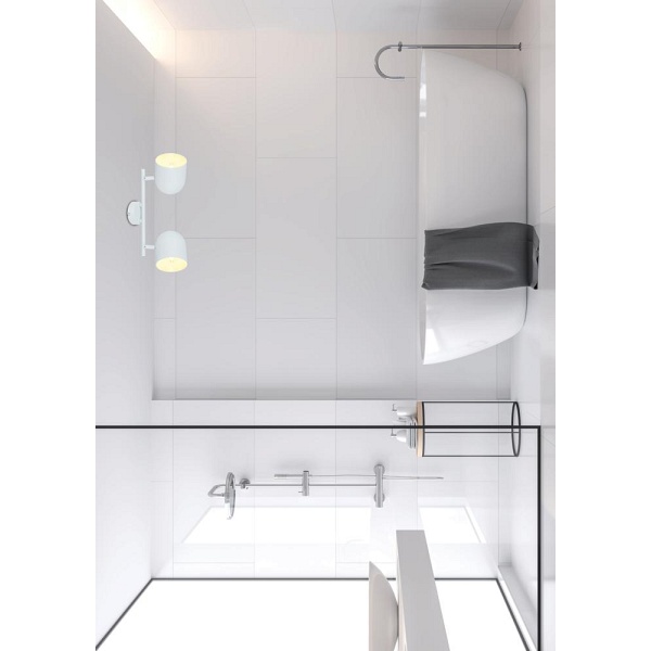 Azuro Lampa Sufitowa Listwa 2X40W E27 Biały Candellux