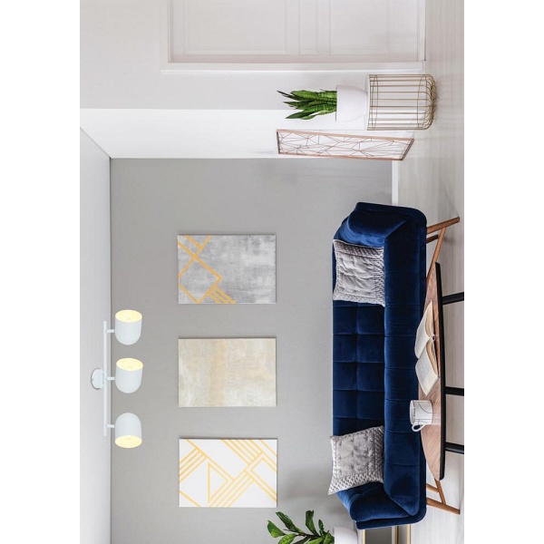 Azuro Lampa Sufitowa Listwa 3X40W E27 Biały Candellux