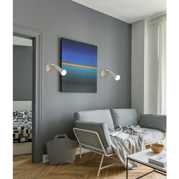 Arc Lampa Kinkiet 1X40W E14 Satyna Nikiel Candellux