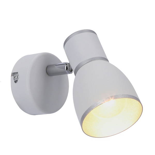 Fido Lampa Kinkiet 1X40W E14 Biały+Chrom Candellux