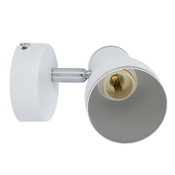 Fido Lampa Kinkiet 1X40W E14 Biały+Chrom Candellux