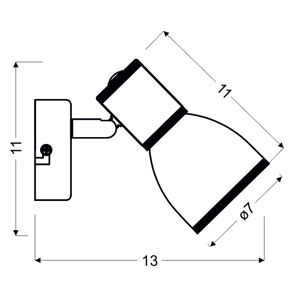 Fido Lampa Kinkiet 1X40W E14 Biały+Chrom Candellux