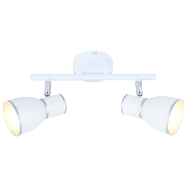 Fido Lampa Sufitowa Listwa 2X40W E14 Biały+Chrom Candellux