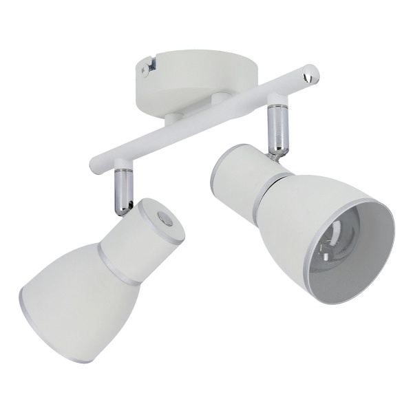 Fido Lampa Sufitowa Listwa 2X40W E14 Biały+Chrom Candellux