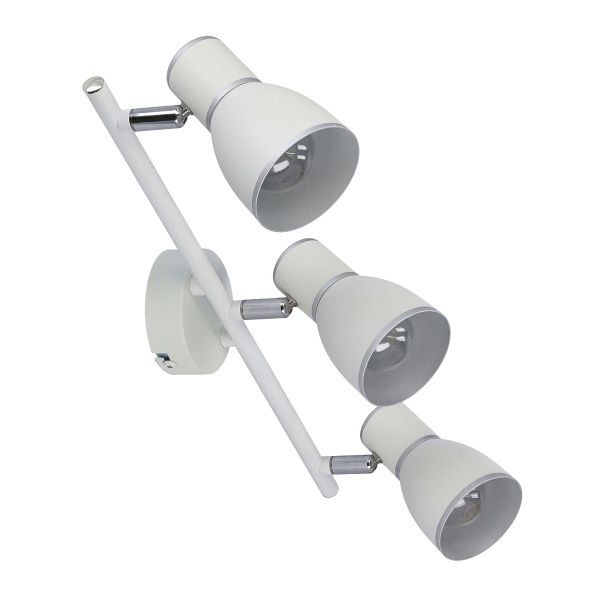 Fido Lampa Sufitowa Listwa 3X40W E14 Biały+Chrom Candellux