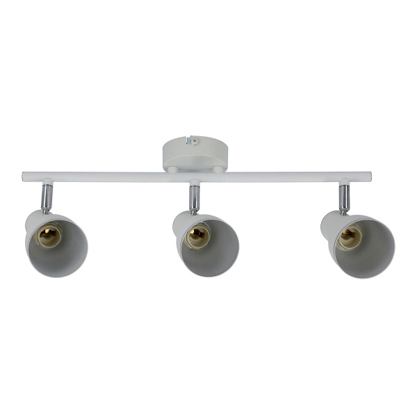 Fido Lampa Sufitowa Listwa 3X40W E14 Biały+Chrom Candellux