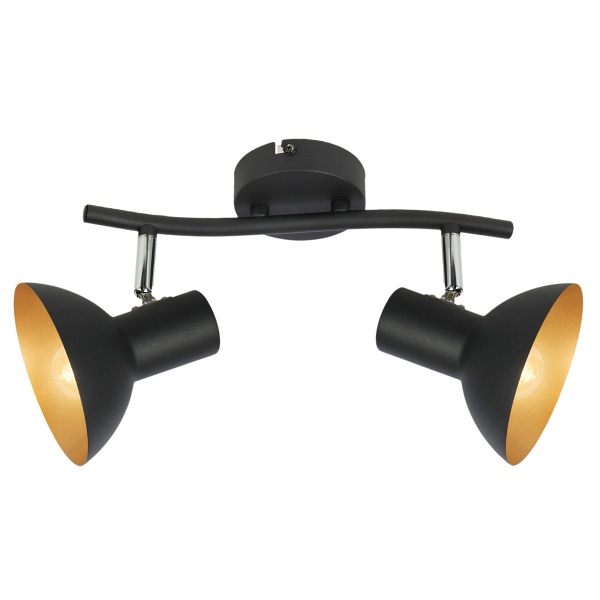 Diso Lampa Sufitowa Listwa 2X40W E27 Czarny+Zloto Candellux