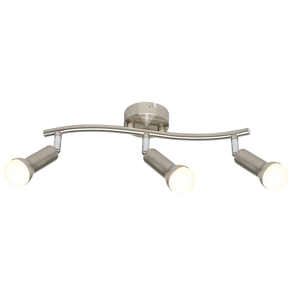 Arc Lampa Sufitowa Listwa 3X40W E14 Satyna Nikiel Candellux