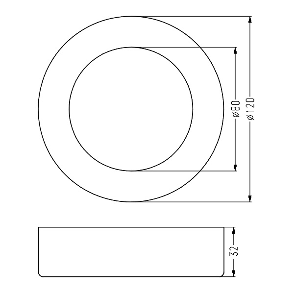 Oprawa Stropowa Spn-03 Wh 6W Led 230V Panel Led Stała Okrągła Nawierzchniowa Śr. Candellux
