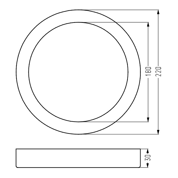 Oprawa Stropowa Spn-05 Wh 18W Led 230V Panel Led Stała Okrągła Nawierzchniowa Śr Candellux