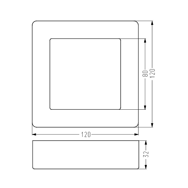 Oprawa Stropowa Spn-06 Wh 6W Led 230V Panel Led Stała Kwadratowa Nawierzchniowa Candellux
