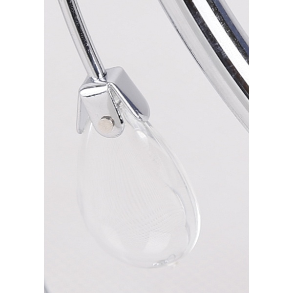 Simpli Lampa Wisząca 3*40W E27 Chrom Z Kryształkiem+Klosz Z Paskiem Candellux