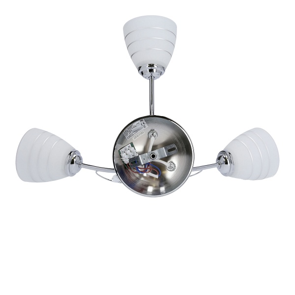 Simpli Lampa Wisząca 3*40W E27 Chrom Z Kryształkiem+Klosz Z Paskiem Candellux