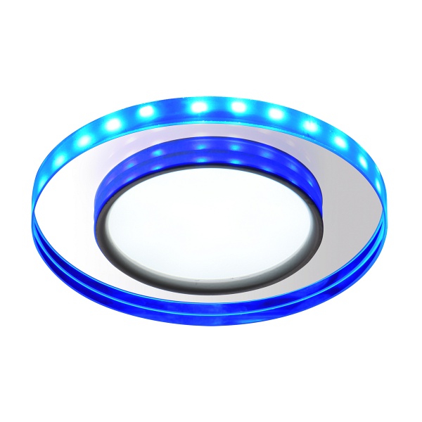 Ssp-23 Ch/Tr+Bl 8W Led 230V Ring Led Niebieski Oczko Sufitowe Lampa Sufitowa Stała Okrągła Szkło Transparentne Candellux