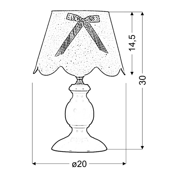 Whilma Lampa 1X40W E14 Szary Candellux