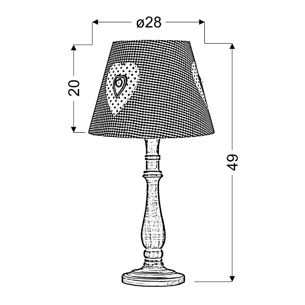 Sweet 1 Lampa Gabinetowa 1X40W E14 Różowa Candellux