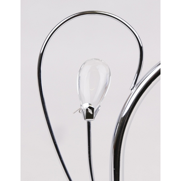 Simpli Lampa Kinkiet 1*40W E27 Chrom Z Kryształkiem+Klosz Z Paskiem Candellux