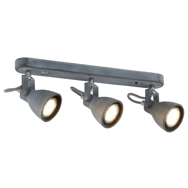 Ash Lampa Sufitowa Listwa 3X40W Gu10 Szary Mat Candellux