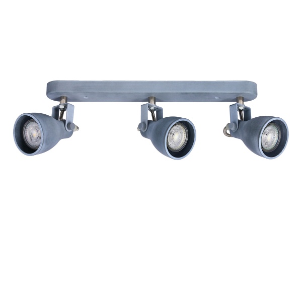Ash Lampa Sufitowa Listwa 3X40W Gu10 Szary Mat Candellux