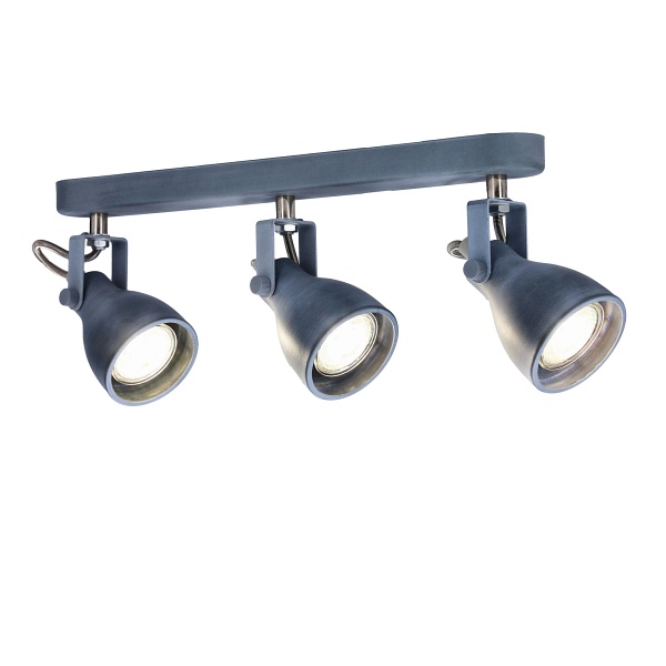 Ash Lampa Sufitowa Listwa 3X40W Gu10 Szary Mat Candellux