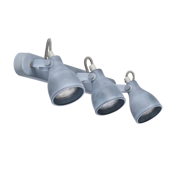 Ash Lampa Sufitowa Listwa 3X40W Gu10 Szary Mat Candellux