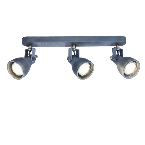 Ash Lampa Sufitowa Listwa 3X40W Gu10 Szary Mat Candellux