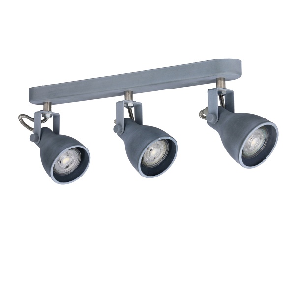 Ash Lampa Sufitowa Listwa 3X40W Gu10 Szary Mat Candellux