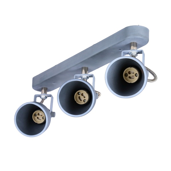 Ash Lampa Sufitowa Listwa 3X40W Gu10 Szary Mat Candellux