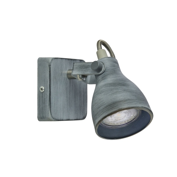 Ash Lampa Kinkiet 1X40W Gu10 Szary Mat Candellux