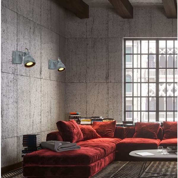 Ash Lampa Kinkiet 1X40W Gu10 Szary Mat Candellux