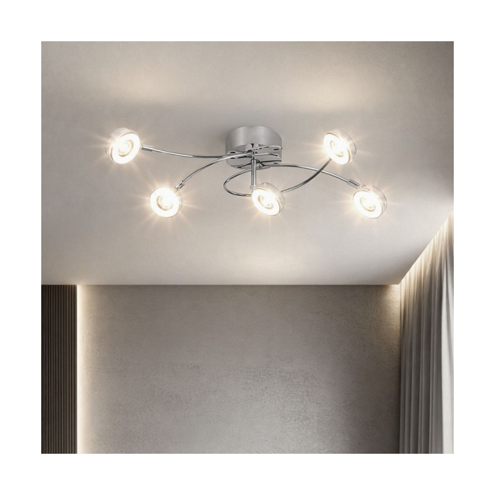 Plafon Vinola chrom 5x5w - Candellux