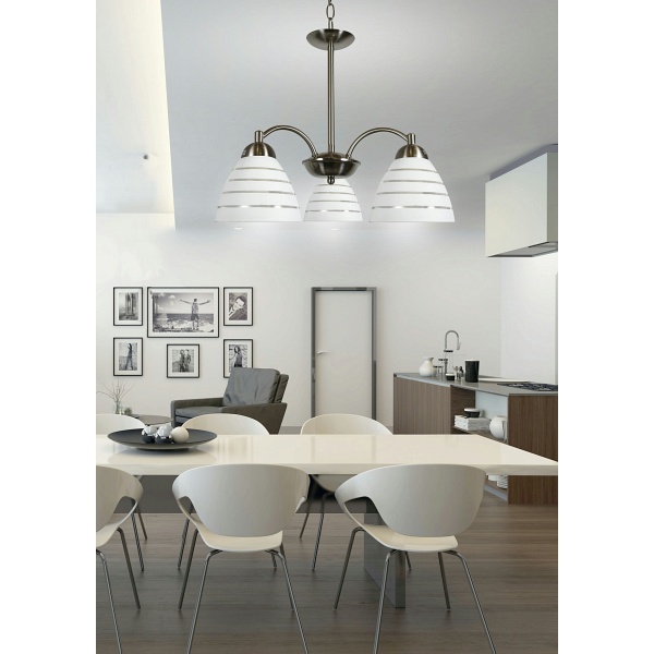 Uli Lampa Wisząca 3X60W E27 Satyna Candellux