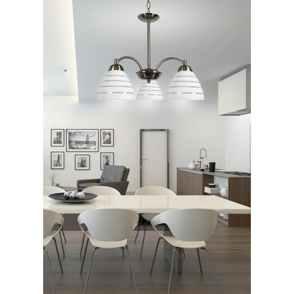 Uli Lampa Wisząca 3X60W E27 Satyna Candellux