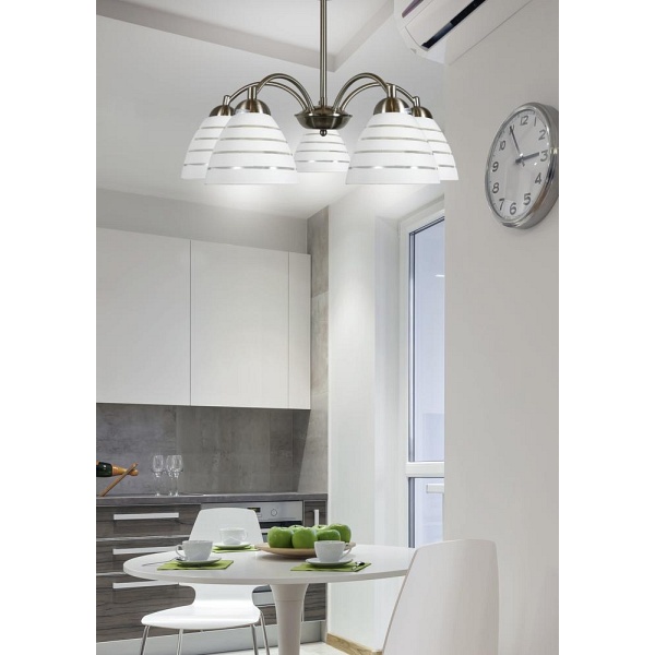 Uli Lampa Wisząca 5X60W E27 Satyna Candellux